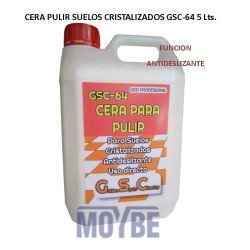 CERA PARA PULIR SUELOS CRISTALIZADOS GSC-64 5 Lts.