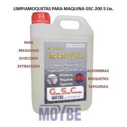 LIMPIAMOQUETAS INYECCION EXTRACCION GSC-200 5 Litros