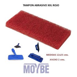 TAMPON ABRASIVO ROJO 12x25