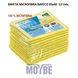 BAYETA MICROFIBRA BAYECO 40x35 300 AMARILLA 12 Uds.
