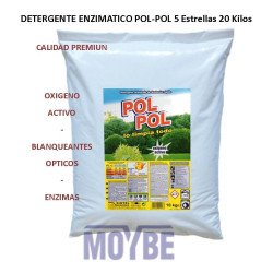 DETERGENTE ENCIMATICO POL-POL 5 Estrellas 20 K.